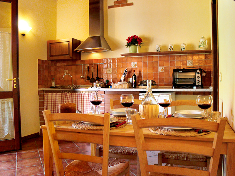 gli appartamenti dell'agriturismo maremma mare il Gaggiolo